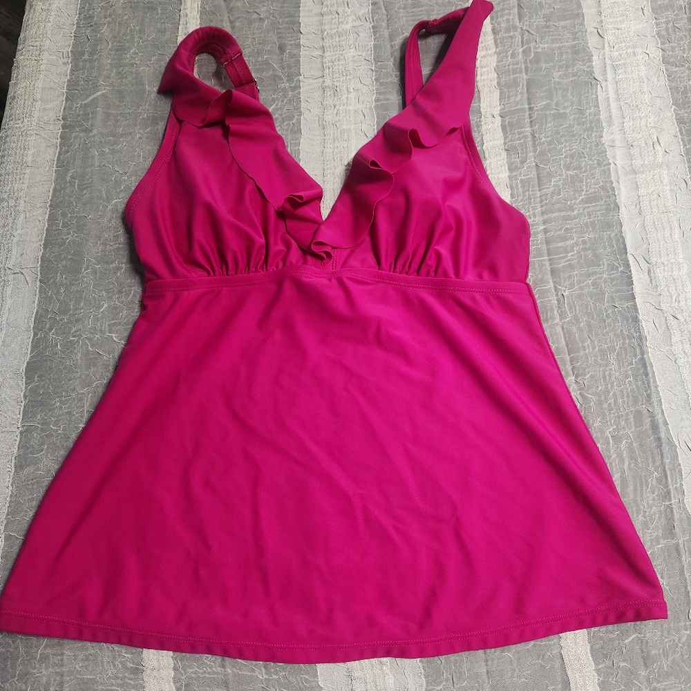 DKNY Fuchsia Tankini Bathing Suit - Picture 6 of 11